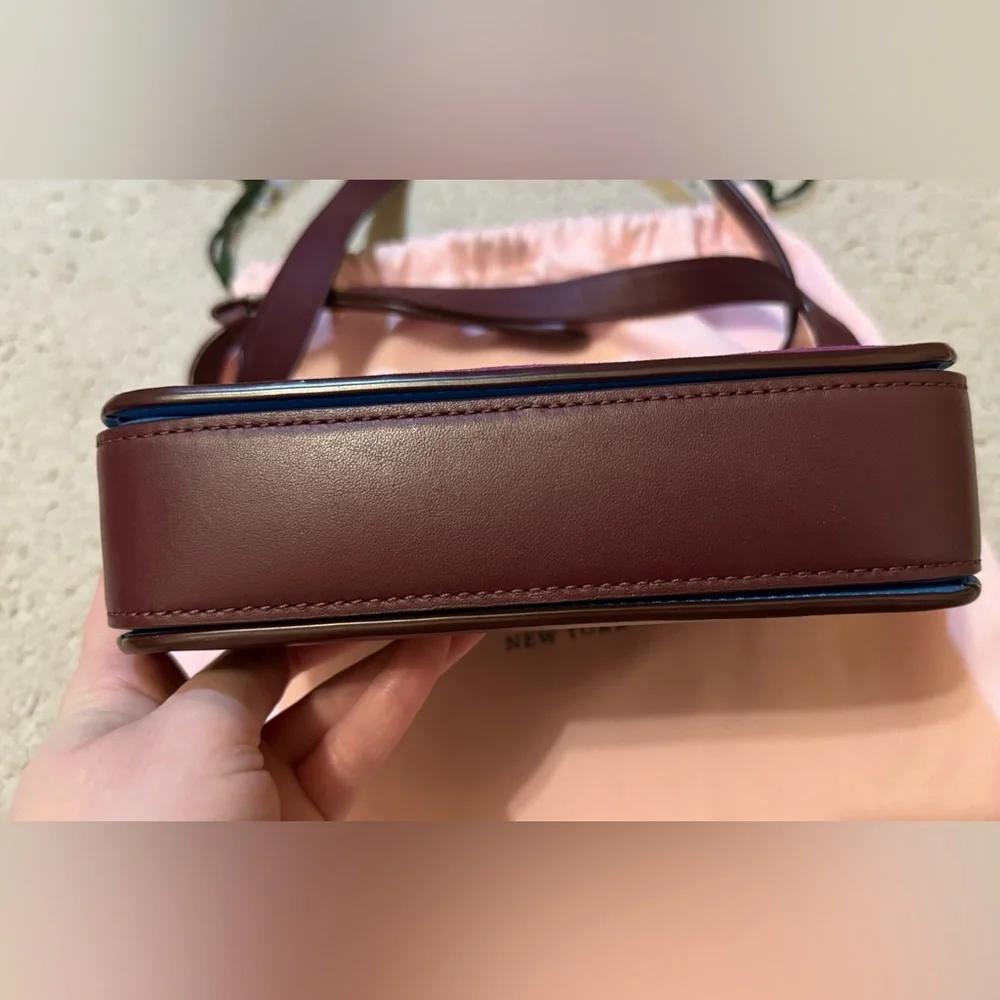 Kate Spade New York Women's Mystery Suede Small Shoulder Bag- Berry Blitz Multi